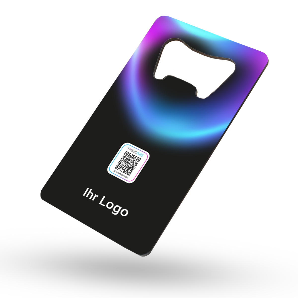Digitale Visitenkarte mit NFC Visitenkarte als Flaschenöffner inkl. Design und Druck
