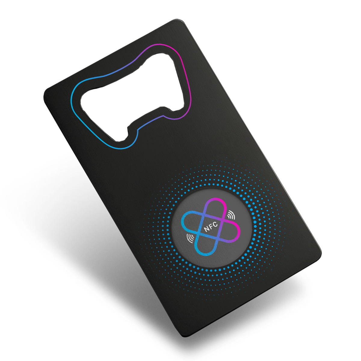 Digitale Visitenkarte mit NFC Visitenkarte als Flaschenöffner inkl. Design und Druck