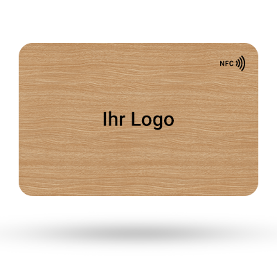 Holz Visitenkarte