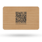 Holz Karte NFC und QR code
